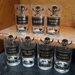George's Briard Name Your Poison Glass Cups